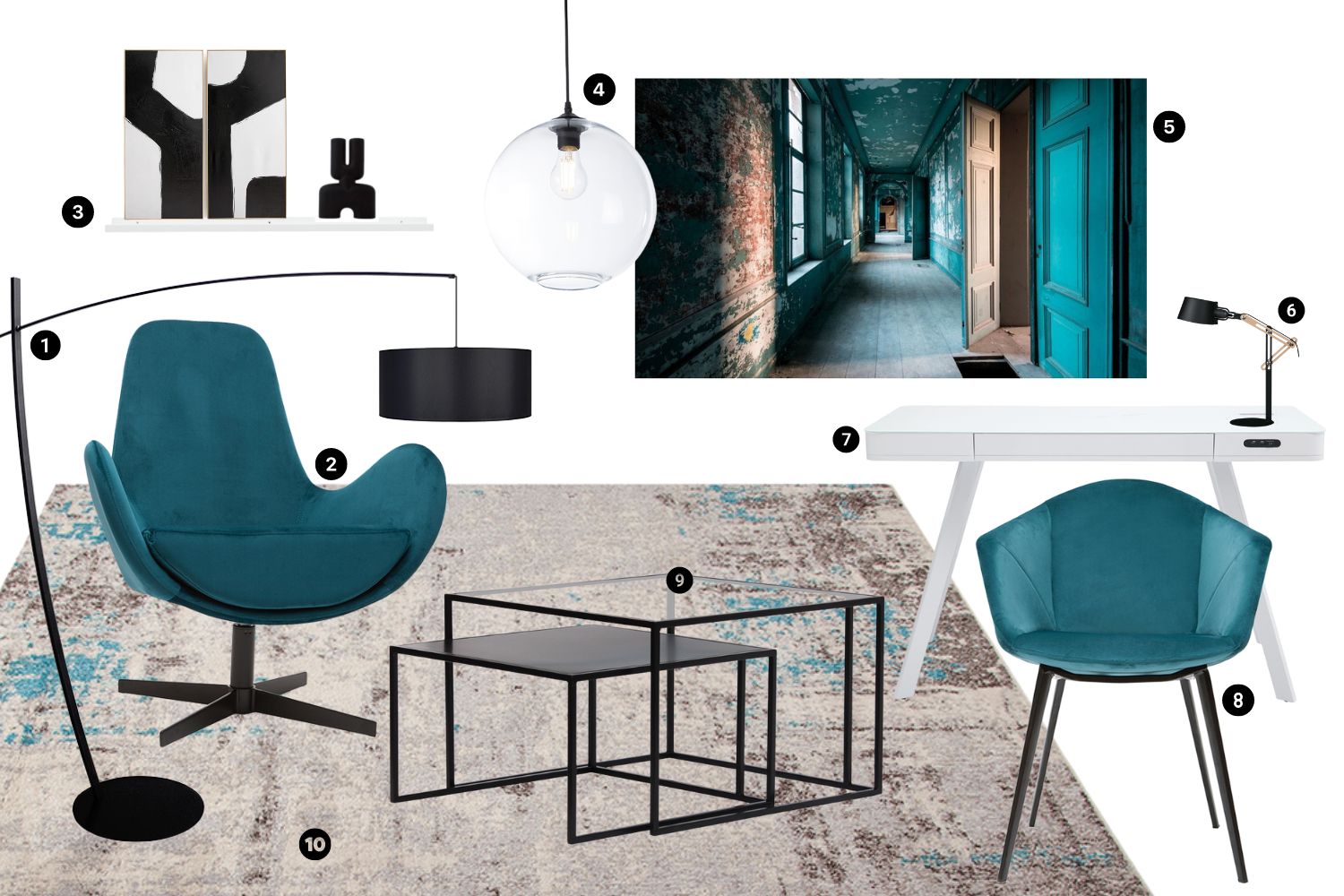 Moodboard décoration d'intérieur