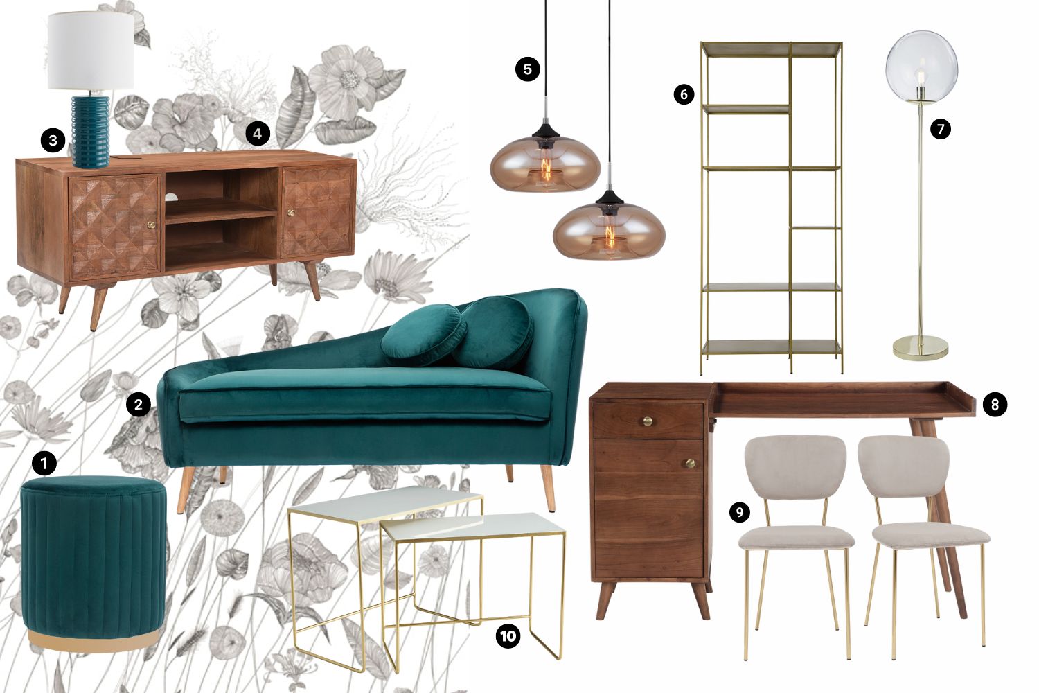 Moodboard décoration d'intérieur