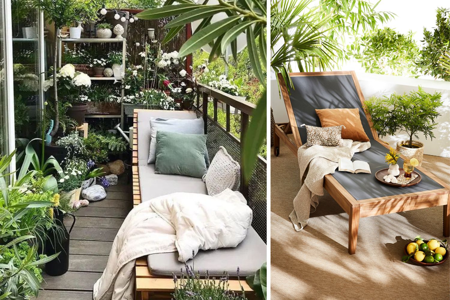 Comment aménager un petit balcon Bain de soleil